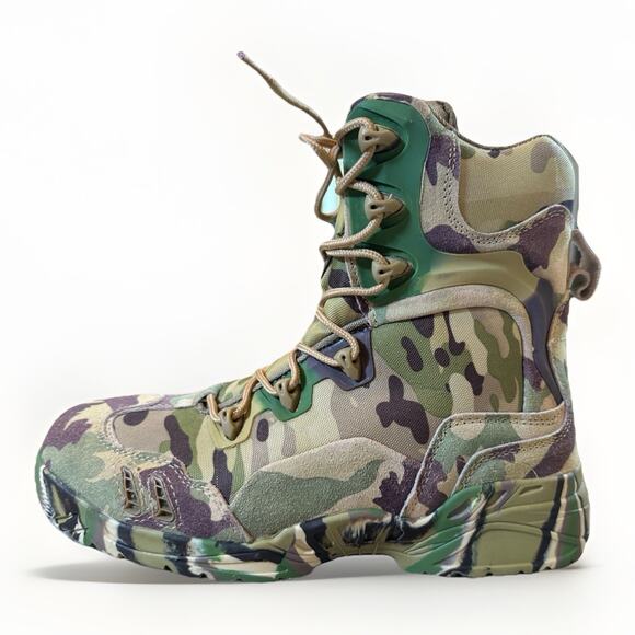 Esdy Men’s Camouflage High Top Hiking Boots Size 9 NWOB main image 5
